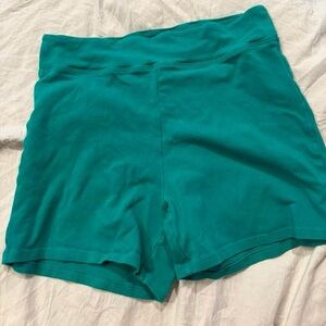 Green athletic shorts size medium